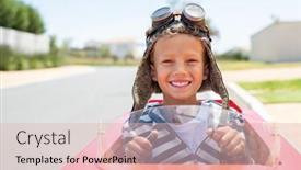  Presentation with race car - Cool new theme with portrait-of-little-boy-riding backdrop and a lemonade colored foreground