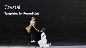  Presentation with accolade - Amazing slide set having portrait-of-little-boys-playing backdrop and a black colored foreground