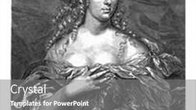  Presentation with louis xiv - Theme enhanced with portrait-of-louise-francoise-de background and a gray colored foreground