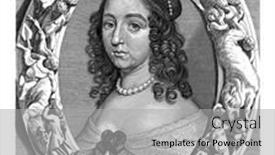  Presentation with title - Audience pleasing PPT layouts consisting of portrait-of-louise-henriette backdrop and a light gray colored foreground