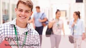  Presentation with college - Slide set with background of autumn leaves nature seasons fallen autumn leaves background and a tawny brown colored foreground