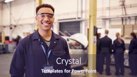  Presentation with safety - PPT layouts consisting of portrait-of-male-student background and a wine colored foreground