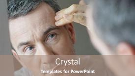  Presentation with skincare - Beautiful theme featuring portrait-of-man-in-front backdrop and a coral colored foreground