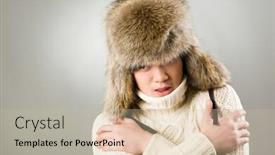  Presentation with hat - Cool new presentation theme with portrait-of-man-in-warm backdrop and a soft green colored foreground