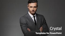  Presentation with masculine - Theme enhanced with portrait of masculine man wearing background and a dark gray colored foreground