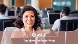  Presentation with telephone - PPT layouts enhanced with portrait-of-mature-businesswoman-wearing background and a coral colored foreground