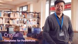  Presentation with teacher - Amazing slide set having portrait-of-mature-male-teacher backdrop and a wine colored foreground