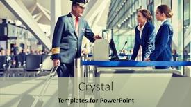  Presentation with pilot - Presentation featuring portrait-of-mature-pilot-talking background and a mint green colored foreground