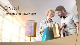  Presentation with flare - Audience pleasing theme consisting of portrait-of-mature-woman-showing backdrop and a soft green colored foreground