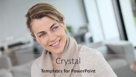  Presentation with aged - Colorful presentation enhanced with portrait-of-middle-aged-blond backdrop and a light gray colored foreground