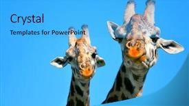  Presentation with kenya - Theme consisting of portrait of mother and baby background and a light blue colored foreground