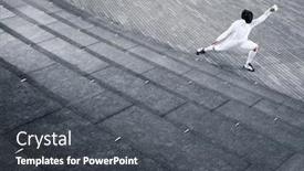  Presentation with preschooler outside - Presentation featuring portrait-of-one-fencer-fencing background and a dark gray colored foreground