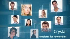  Presentation with cartoon black white people - Cool new presentation with portrait of people against white backdrop and a ocean colored foreground