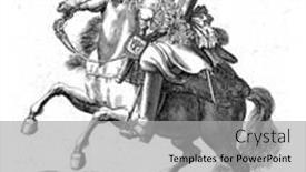  Presentation with staff - Cool new PPT theme with portrait-of-philip-i-duke backdrop and a light gray colored foreground