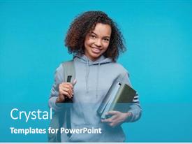 Portrait Of Positive African American PPT template 15 | CrystalGraphics