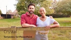  Presentation with romantic - PPT layouts having portrait-of-romantic-couple-taking background and a gold colored foreground