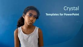  Presentation with sadness - Slide set having portrait-of-sad-biracial-girl background and a  colored foreground