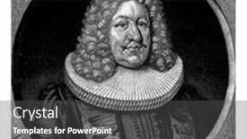  Presentation with hamburg - Audience pleasing presentation design consisting of portrait-of-samuel-schultz-minister backdrop and a dark gray colored foreground