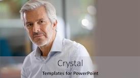  Presentation with honolulu senior - Presentation design having portrait-of-senior-businessman background and a light gray colored foreground