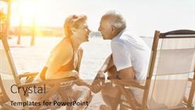  Presentation with honolulu senior on a beach - Cool new slides with portrait-of-senior-couple-showing backdrop and a coral colored foreground