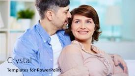  Presentation with serene - Cool new theme with portrait-of-serene-couple-having backdrop and a light blue colored foreground