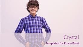  Presentation with smart - Beautiful slides featuring portrait-of-smart-looking-arab backdrop and a lemonade colored foreground