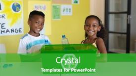  Presentation with african american students - Presentation consisting of portrait-of-smiling-african-american background and a shamrock green colored foreground