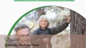  Presentation with family tree - PPT layouts with portrait-of-smiling-caucasian-father background and a coral colored foreground