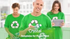  Presentation with eco - Beautiful PPT layouts featuring portrait of smiling eco-minded backdrop and a shamrock green colored foreground