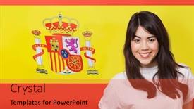  Presentation with race - Audience pleasing presentation consisting of portrait-of-smiling-mixed-race backdrop and a red colored foreground