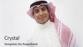  Presentation with teenage - Beautiful slide set featuring portrait of smiling teenage boy backdrop and a white colored foreground