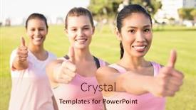  Presentation with breast cancer - Slide deck featuring portrait-of-smiling-women-wearing background and a lemonade colored foreground