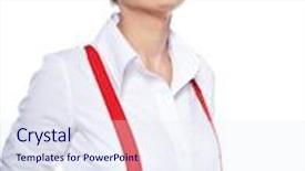  Presentation with trader - Slides featuring portrait of stock trader background and a sky blue colored foreground