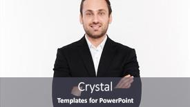  Presentation with broad - Beautiful presentation theme featuring portrait of successful businessman having stubble standing in suit with broad smile keeping arms folded isolated over white background backdrop and a dark gray colored foreground