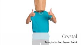  Presentation with child teen - PPT theme consisting of portrait-of-teen-boy background and a white colored foreground