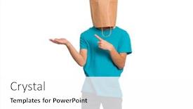  Presentation with child teen - Presentation theme consisting of portrait-of-teen-boy background and a white colored foreground