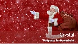  Presentation with happy new year - Beautiful theme featuring portrait-of-the-good-old backdrop and a tawny brown colored foreground