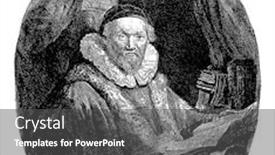  Presentation with pastor - Colorful theme enhanced with portrait-of-the-remonstrant-pastor backdrop and a dark gray colored foreground