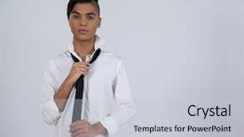  Presentation with transgender in pakistan - Cool new slides with tie while standing against white backdrop and a light gray colored foreground