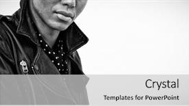  Presentation with transgender in pakistan - Colorful slide deck enhanced with transgender woman standing against white backdrop and a light gray colored foreground