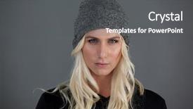  Presentation with transgender pride - Cool new slides with transgenero - portrait of transgender woman wearing backdrop and a dark gray colored foreground