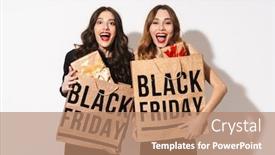  Presentation with two black women - Presentation featuring portrait-of-two-astonished-women background and a coral colored foreground