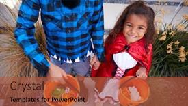  Presentation with fancy dress - Theme with portrait-of-two-children-wearing background and a red colored foreground