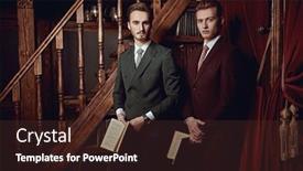  Presentation with apartments - Theme having portrait-of-two-handsome-young background and a tawny brown colored foreground