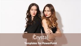  Presentation with two black women - Presentation consisting of portrait-of-two-offended-women background and a coral colored foreground