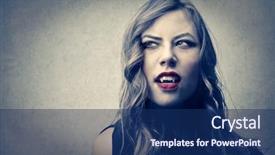  Presentation with vampire - Beautiful slide deck featuring boat in europe greece santorini island house and rocks the sky backdrop and a teal colored foreground