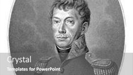  Presentation with king - Amazing slide deck having portrait-of-willem-i-frederik backdrop and a gray colored foreground