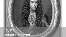  Presentation with unicorn - Colorful PPT theme enhanced with portrait-of-william-iii backdrop and a gray colored foreground