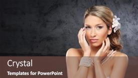  Presentation with pearl - Beautiful PPT layouts featuring beautiful woman wearing the pearl backdrop and a tawny brown colored foreground
