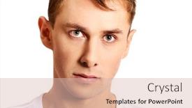  Presentation with angry - Amazing PPT theme having portrait-of-young-angry-man backdrop and a lemonade colored foreground